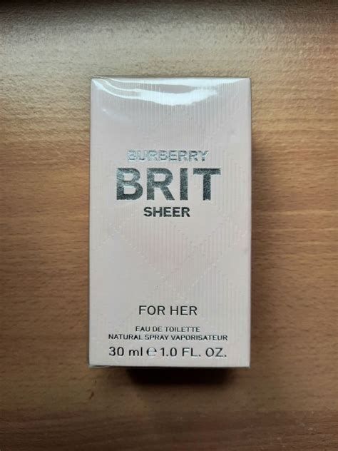 burberry brit sheer eau de toilette natural spray vaporisateur|burberry brit sheer walmart.